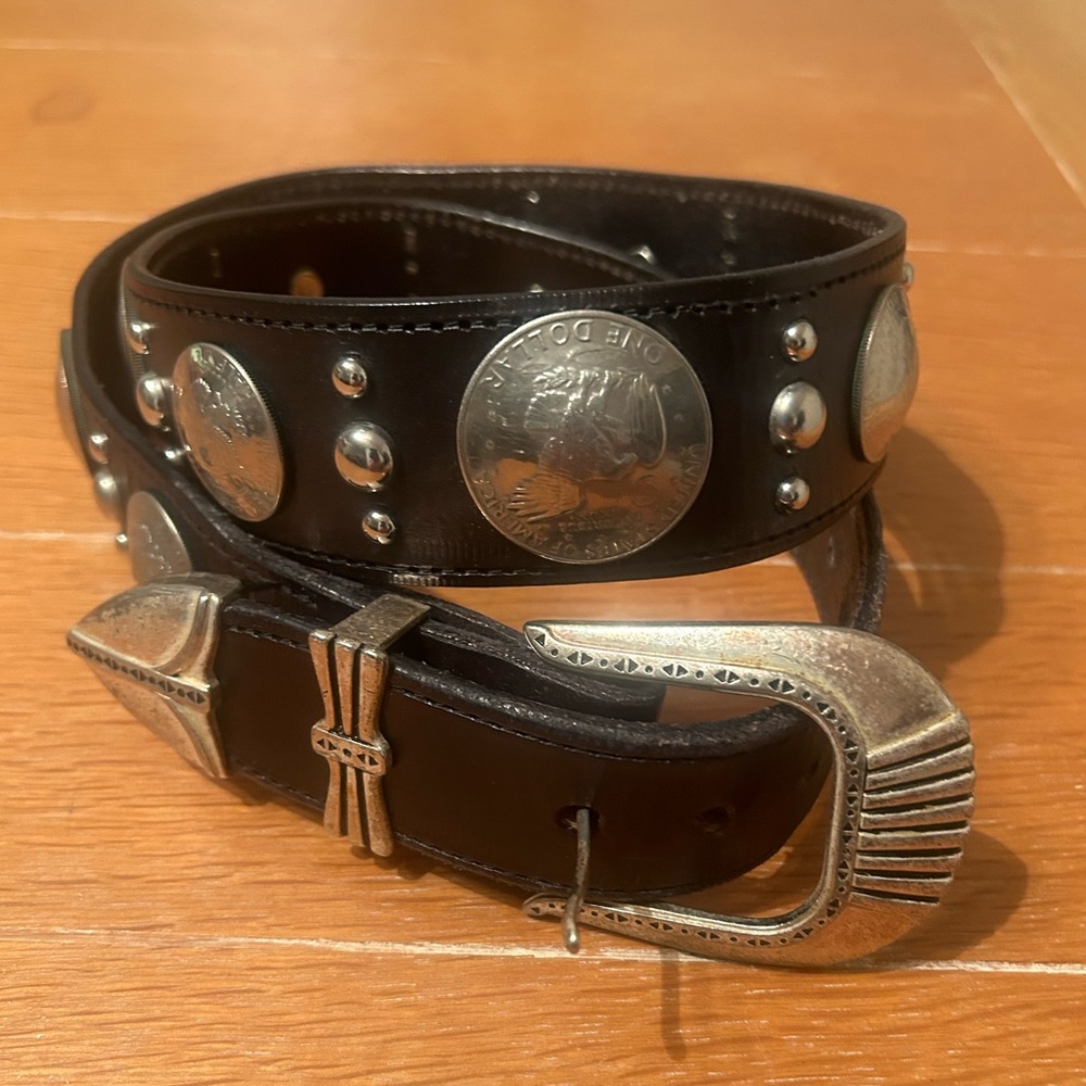 Men’s Custom Made Heavy Leather Belt 38